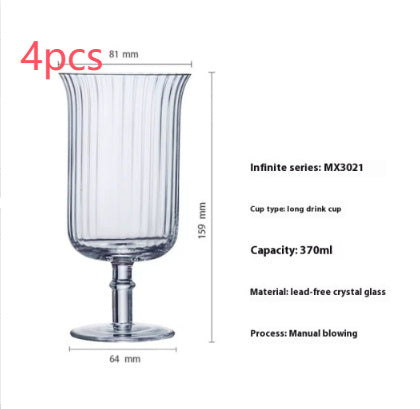 American Cold Ice Latte Coffee Cup Bar Cocktail Household Glass