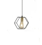 Loft Industrial Style Special-shaped Iron Droplight American Retro Living Room Restaurant Acrylic Aidi