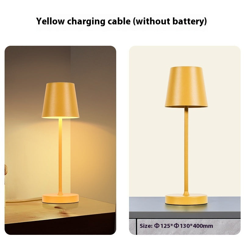 Table Lamp Touch Western Restaurant Desktop Atmosphere Led High Leg Metal Table Lamp