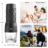 Biolomix Portable Coffee Machine - Hand-Press Espresso Maker with 3-in-1 Functionality, Compact Travel & Picnic Coffee Maker, Durable Plastic, No Electricity Needed, Portable Coffee Maker, Picnic Coffee Equipment, Modern Coff
