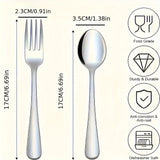Set of Forks and Spoons - Stainless Steel - Dishwasher Safe - Suitable for Kitchen & Restaurant Use - Perfect for Everyday Dining & Gifting