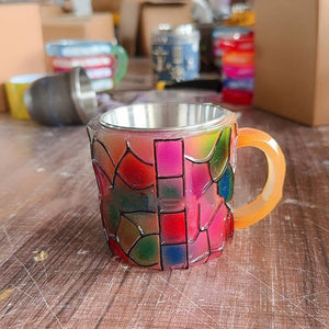 Painted Book Mark Coffee Cup