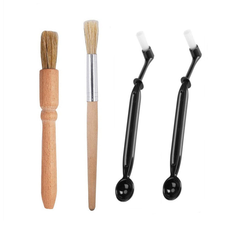 Coffee Machine Cleaning Brush Grinder Wooden