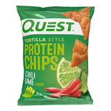 Quest Tortilla-Style Protein Chips, Low Carb, Baked, Keto-Friendly, Chili Lime, 8 Pack