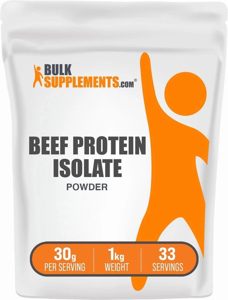 Bulksupplements Beef Protein Isolate Powder - Beef Protein Powder, Dairy Free & Lactose Free - 30G per Serving, 500G (1.1 Lbs)