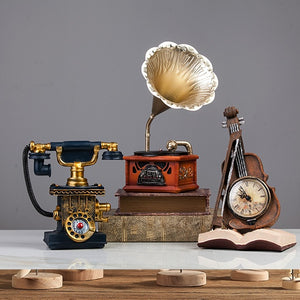 Retro Small Ornaments Phonograph Home Living Room European Style Clothing Coffee Shop Decorations