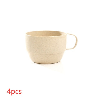 Wheat straw milk coffee cup