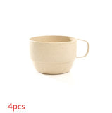 Wheat straw milk coffee cup