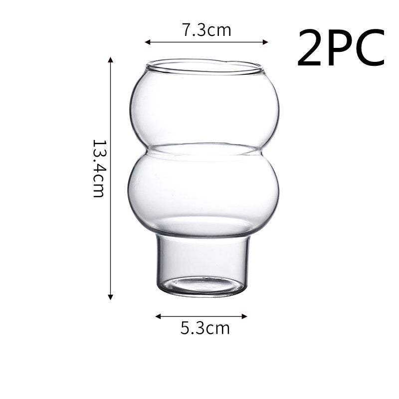 Net Red Glass Ice Latte Coffee Milk Beverage Juice Dessert Shop  Cup