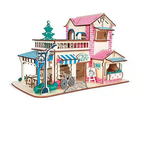 Romantic Coffee Shop Model Children's Educational Toys