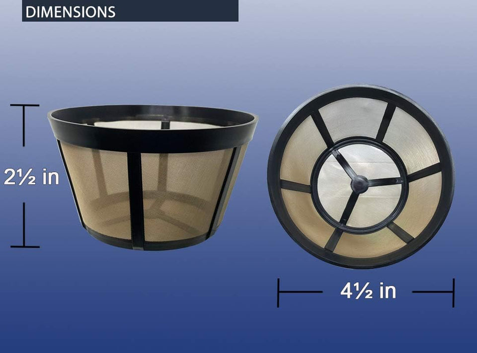 Reusable Coffee Filter Fits BUNN Coffee Maker and Brewer. Replaces BUNN Coffee Filter 10 Cup Basket