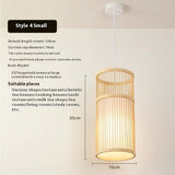 Bamboo Chandelier Chinese Restaurant Hotel Homestay Bedroom Balcony Lantern Rice Lamp