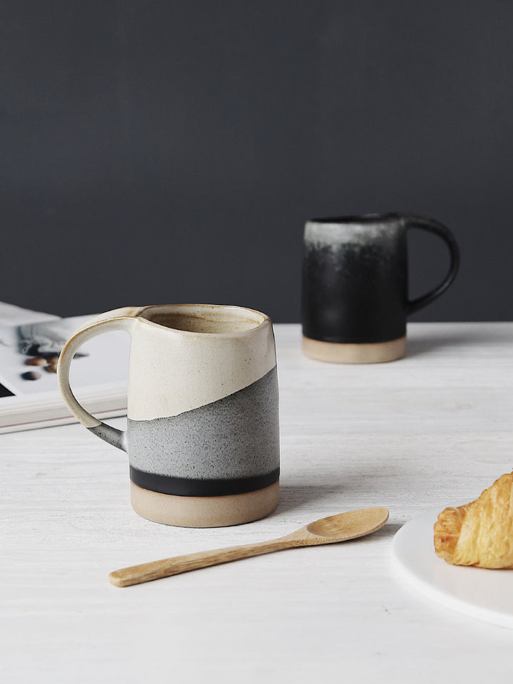 Retro Mug Couple Breakfast Home Coffee Cup