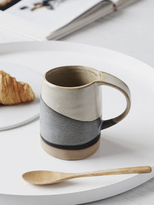 Retro Mug Couple Breakfast Home Coffee Cup