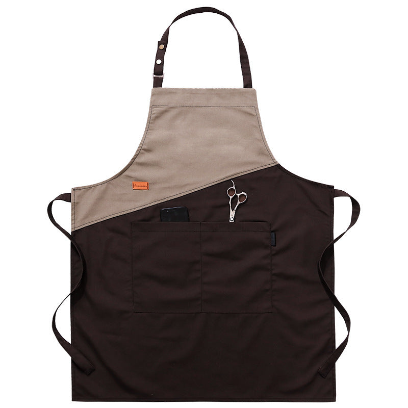 Milk Tea Shop Kitchen Denim Hanging Neck Canvas