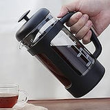 Easyworkz French Press  Coffee Tea Maker with Borosilicate Glass,Soft Grip Handle