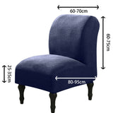 Polar Fleece Fat Stool Chair Cover XL Size Simple Restaurant Home