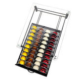 Glass Coffee Capsule Tea Room Drawer Machine Base Office Desk Surface Panel Organizing Storage Rack