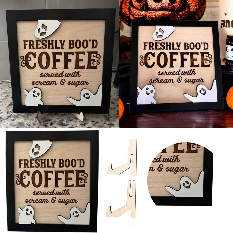 Halloween Ghost Coffee Table Plate Ornaments