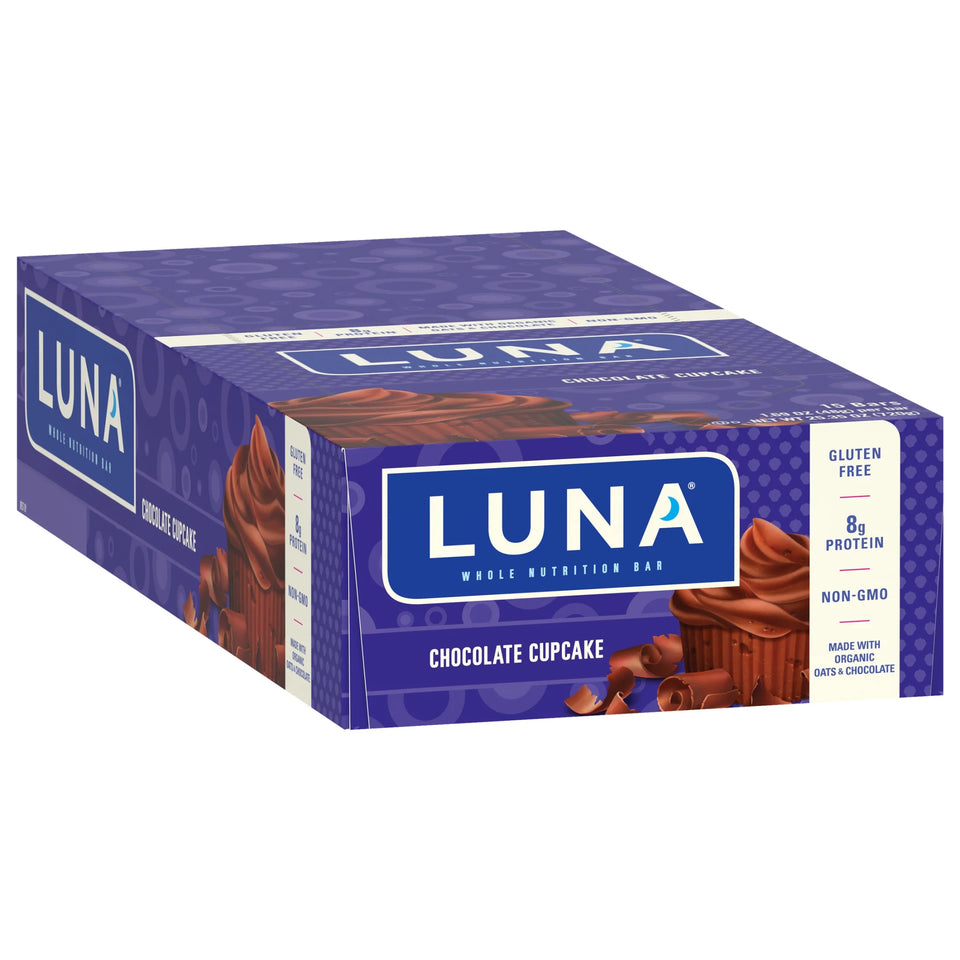 Chocolate Cupcake Flavor Gluten Free Snack Bars, Protein Bars, 15Ct