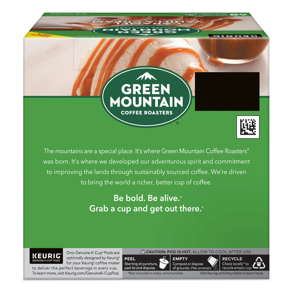 , Caramel Vanilla Cream Light Roast K-Cup Coffee Pods, 48 Count