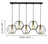 Loft Industrial Style Special-shaped Iron Droplight American Retro Living Room Restaurant Acrylic Aidi