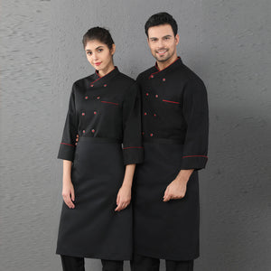 Long Sleeved Autumn And Winter Clothes Baked Western Restaurant Kitchen Chef's Overalls