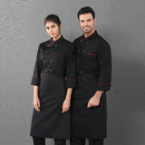 Long Sleeved Autumn And Winter Clothes Baked Western Restaurant Kitchen Chef's Overalls