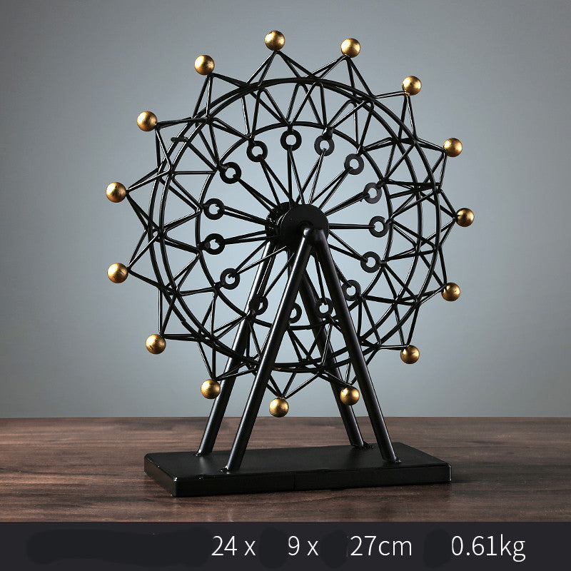 Retro Small Ornaments Phonograph Home Living Room European Style Clothing Coffee Shop Decorations