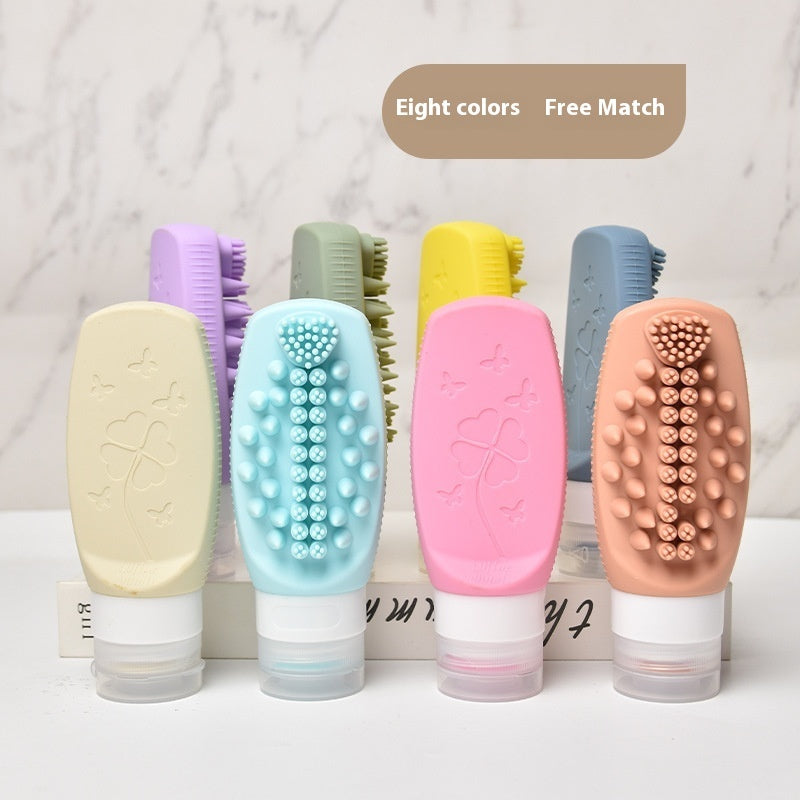Silicone Travel Sub-bottle Multifunctional Massage Bottle Portable Bottle