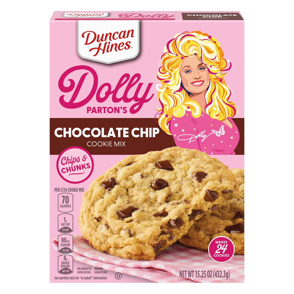 Dolly Parton's Chocolate Chip Cookie Mix, 15.25 oz (Pack of 2)