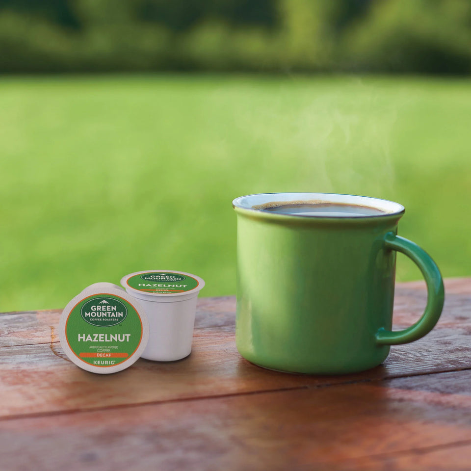 Green Mountain Coffee Hazelnut Decaf  K-Cup Pods, Light Roast Coffee, 48Ct