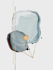 Modern Light Luxury Abstract Ink Stone Line Restaurant Decoration Painting Core