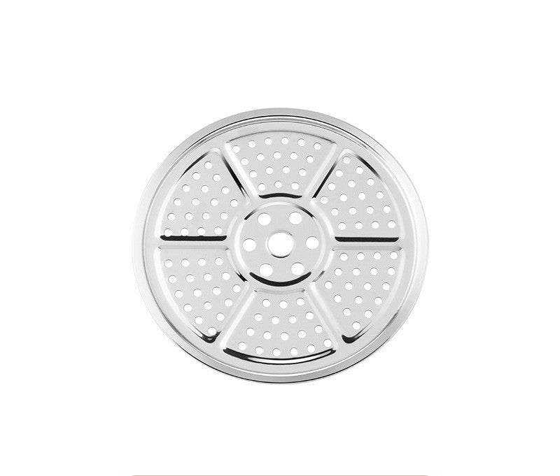 Stainless Steel Steamed Slices Thickened Kitchen Steamed Buns Fish Steamer Slices 18-40cm Multi-Specification Restaurant Multi-purpose Cooking Slices Steaming Grid