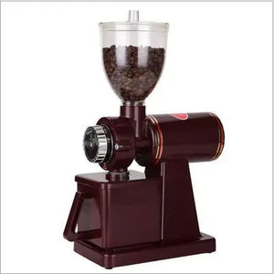 Electric Coffee Grinder 600N Coffee Mill Machine Coffee Bean Grinder Machine Flat Burrs Grinding Machine 100W Red/Black