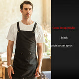 Coffee Tea Shop Adjustable Canvas Neck-hanging Apron
