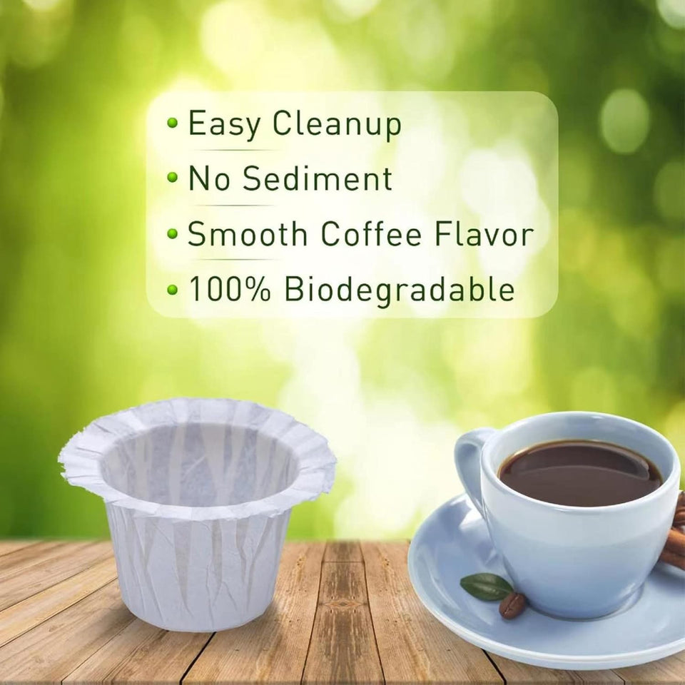 4 Pack Reusable K Cup Coffee Pods with 100 Count Disposable Coffee Paper Filt...