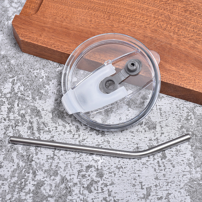 Alloy Ice Coffee Cup Vacuum Double-layer Portable Portable Water Cup Gift