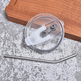 Alloy Ice Coffee Cup Vacuum Double-layer Portable Portable Water Cup Gift