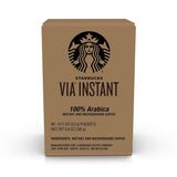 via Instant Coffee, Medium Roast Coffee, Pike Place Roast, 100% Arabica, Single-Serve, 1 Box (50 Packets)
