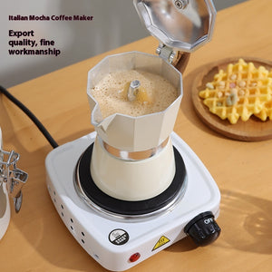 Single Valve Moka Pot Italian Small Coffee Pot Electric Ceramic Stove Coffee Tool Suit