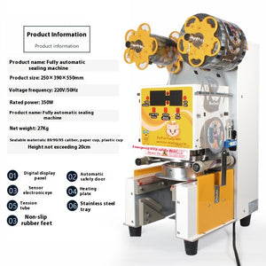 Automatic Sealing Machine For Milk Tea Shop Equipment