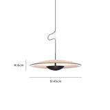 Nordic Simple Creative Restaurant UFO Chandelier Living Room Designer Sample Room Lamps