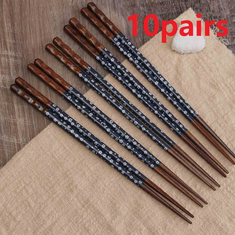 Solid Wood Non-slip High-end Single Couple Home Restaurant Wooden Chopsticks