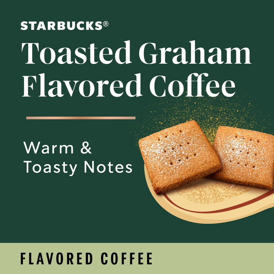 , Toasted Graham Naturally Flavored Medium Roast K-Cup Coffee Pods, 22 Count K Cups