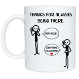 Thanksgiving Father Mother Ceramic Coffee Mug