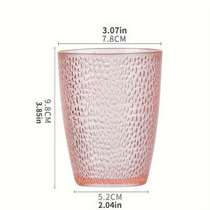 5pcs Cup Plastic Transparent Colorful Water Cup Creative Anti-fall High Temperature Home Set Restaurant Beer Drinking Water Cup Tea Cup Durable, Transparent Colorful Water Cup, Suitable for Home, Restaurant, Beer, Drinking Te