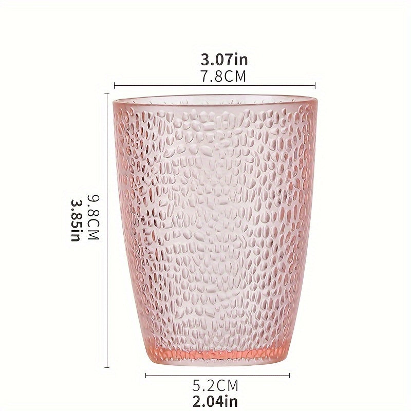 5pcs Cup Plastic Transparent Colorful Water Cup Creative Anti-fall High Temperature Home Set Restaurant Beer Drinking Water Cup Tea Cup Durable, Transparent Colorful Water Cup, Suitable for Home, Restaurant, Beer, Drinking Te