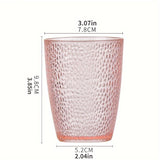 5pcs Cup Plastic Transparent Colorful Water Cup Creative Anti-fall High Temperature Home Set Restaurant Beer Drinking Water Cup Tea Cup Durable, Transparent Colorful Water Cup, Suitable for Home, Restaurant, Beer, Drinking Te