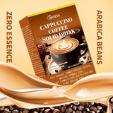 Delicious Rich Cappuccino Coffee-Flavored Solid Drink Mix - Convenient, Instant, and Easy to Prepare Beverage for Anytime Enjoyment - 10gx10 Packs
